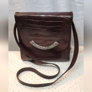 Vintage Brighton leather crossbody purse
